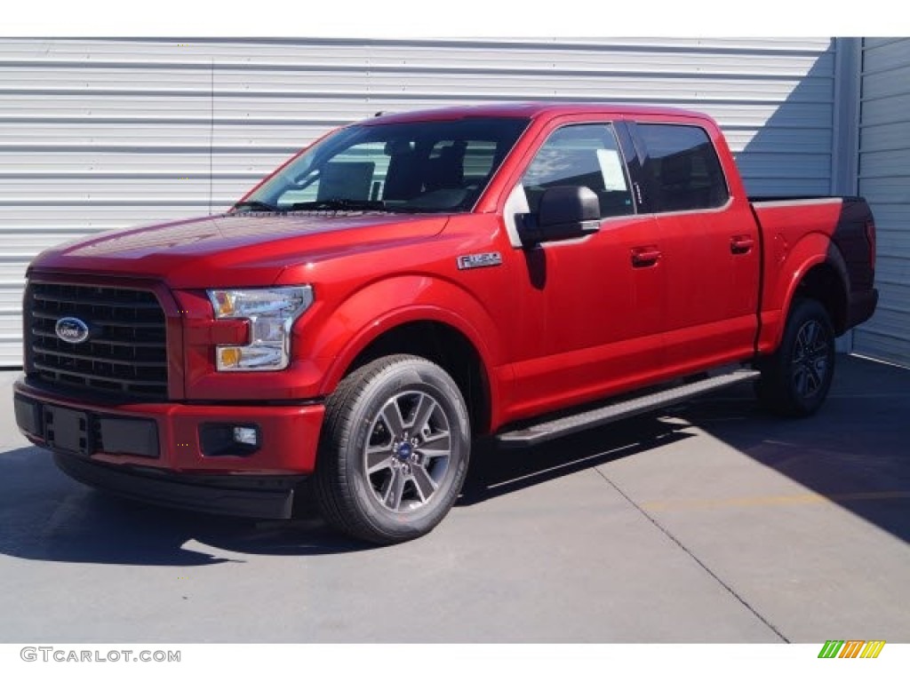 2017 F150 XLT SuperCrew - Ruby Red / Black photo #3