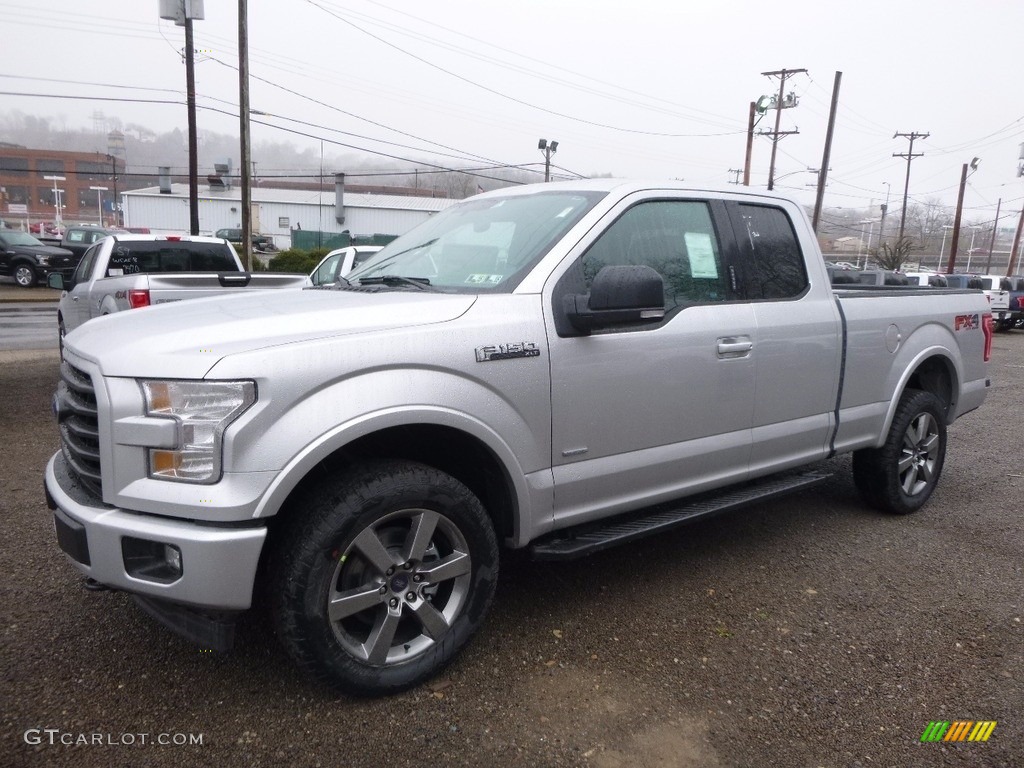 2017 F150 XLT SuperCab 4x4 - Ingot Silver / Black photo #6