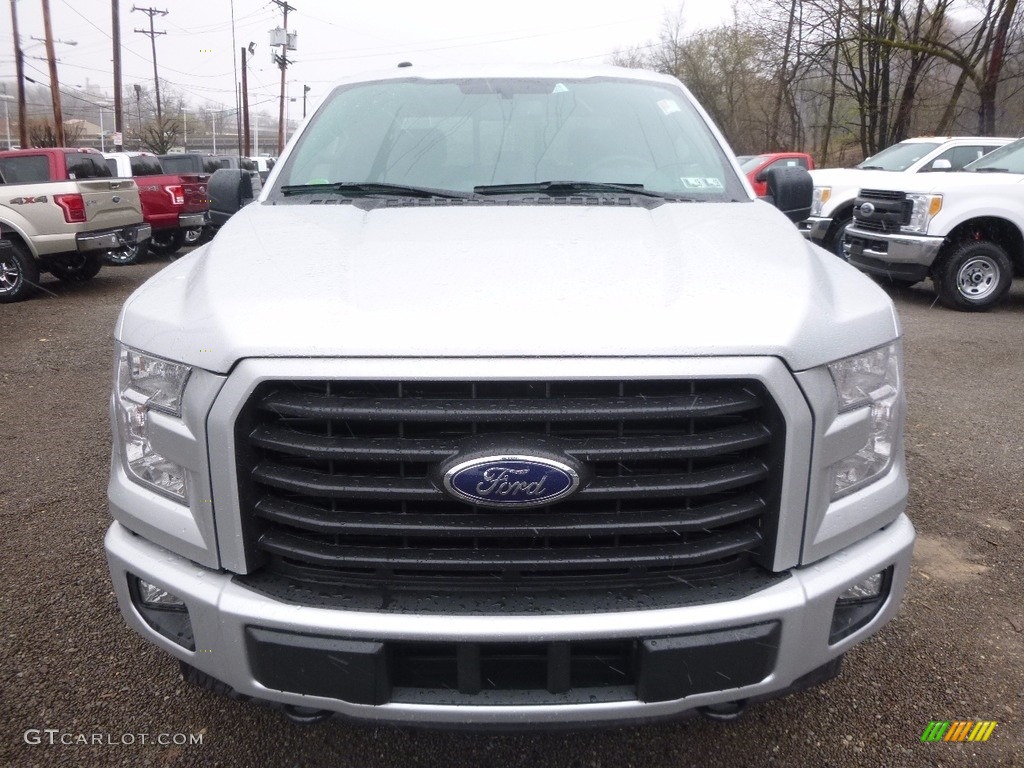 2017 F150 XLT SuperCab 4x4 - Ingot Silver / Black photo #7