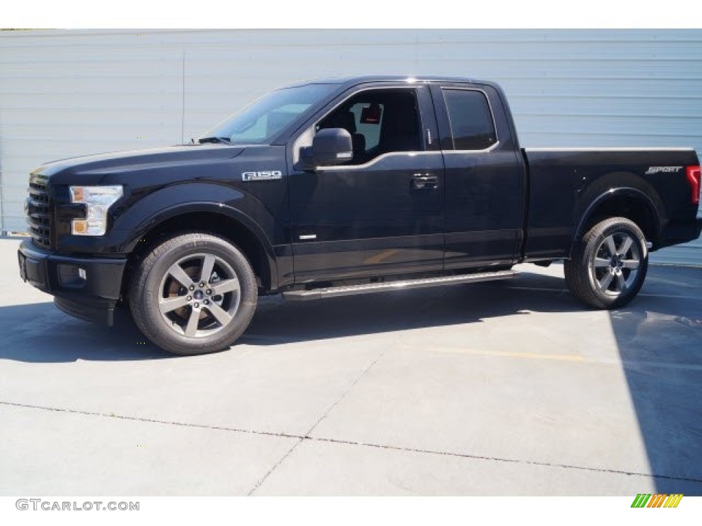 2017 F150 XLT SuperCab - Shadow Black / Black photo #4