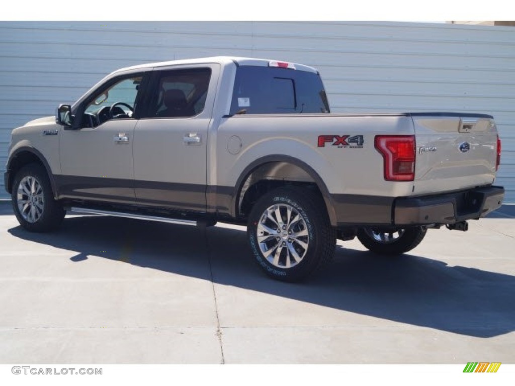 2017 F150 Lariat SuperCrew 4X4 - White Gold / Light Camel photo #5