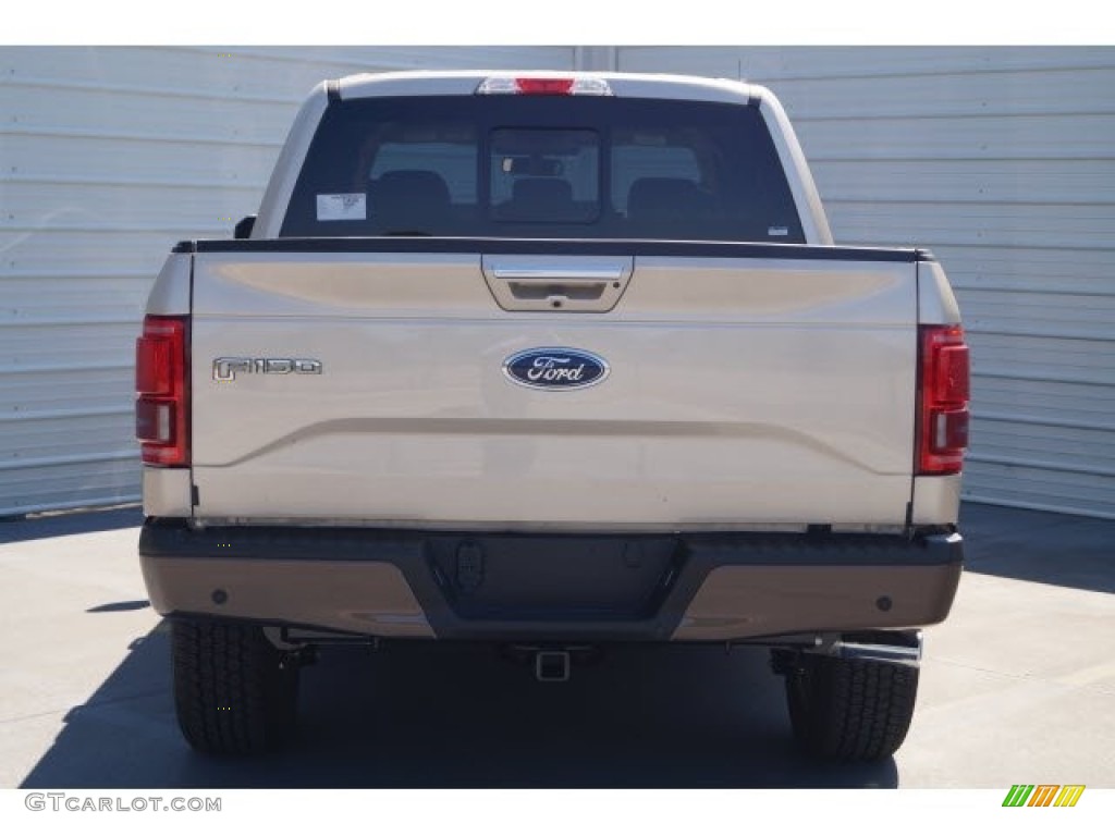 2017 F150 Lariat SuperCrew 4X4 - White Gold / Light Camel photo #6