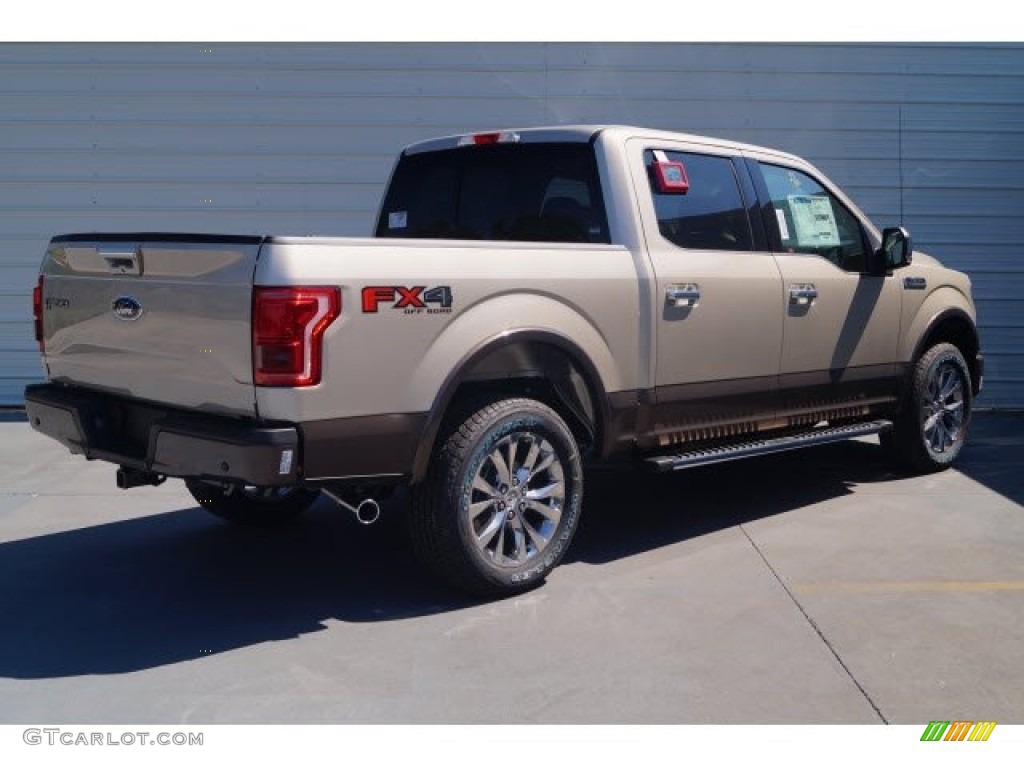 2017 F150 Lariat SuperCrew 4X4 - White Gold / Light Camel photo #7