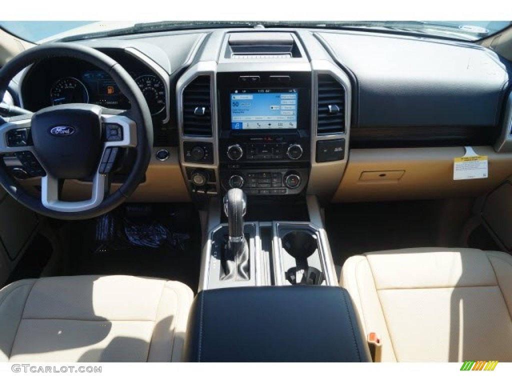 2017 F150 Lariat SuperCrew 4X4 - White Gold / Light Camel photo #9