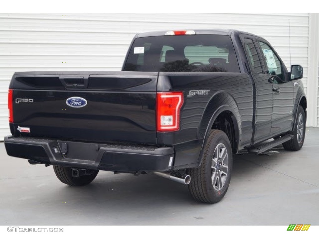 2017 F150 XLT SuperCab - Shadow Black / Black photo #6