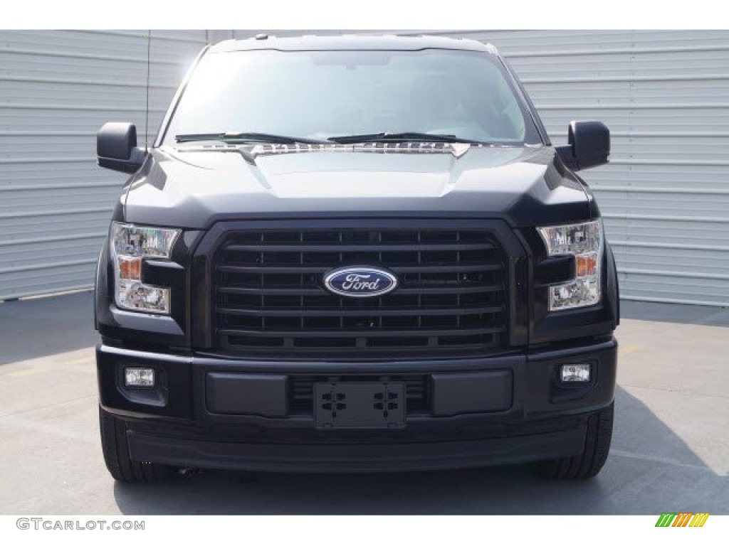 2017 F150 XLT SuperCab - Shadow Black / Black photo #2