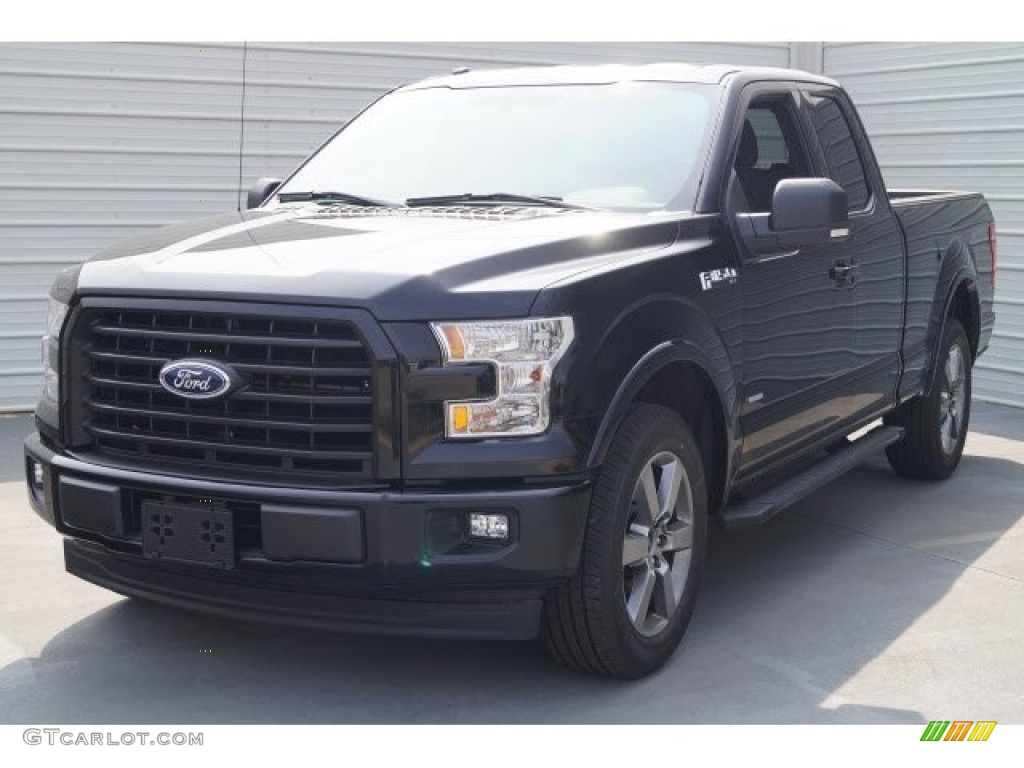 2017 F150 XLT SuperCab - Shadow Black / Black photo #3