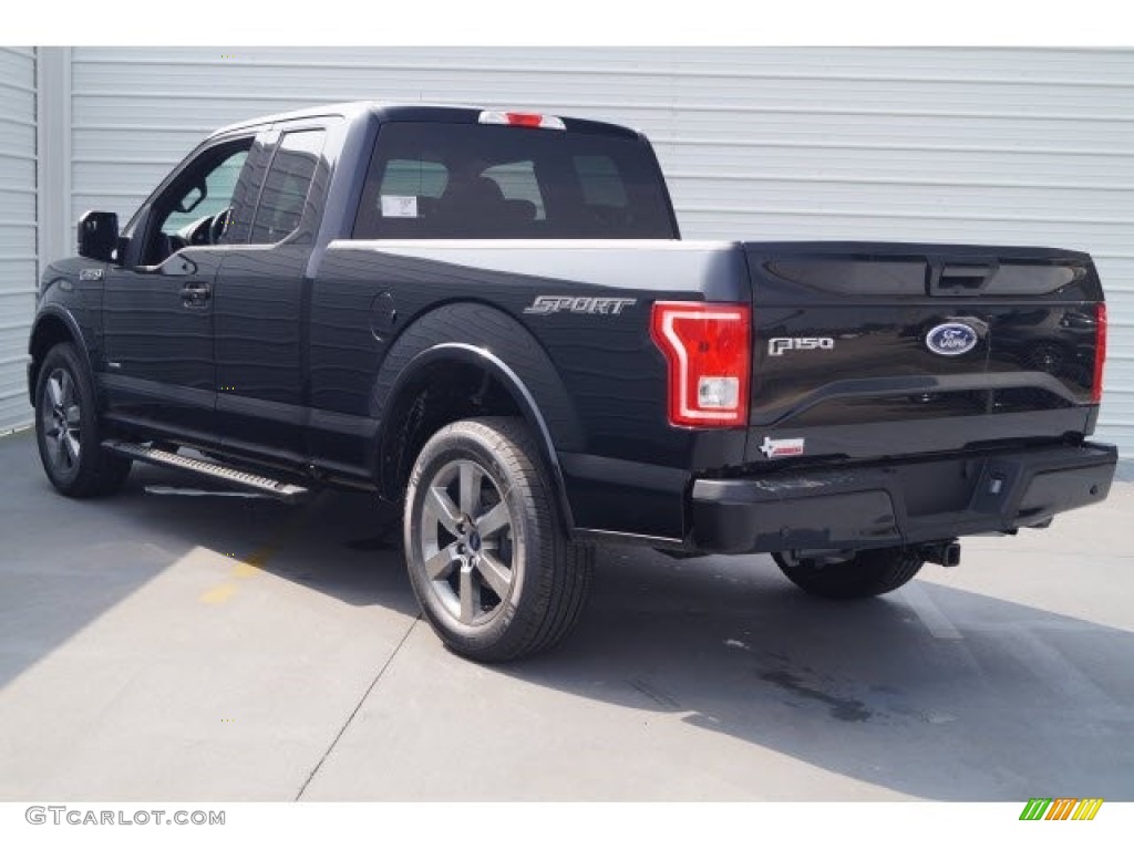 2017 F150 XLT SuperCab - Shadow Black / Black photo #4