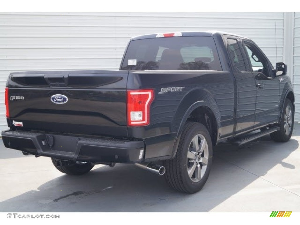 2017 F150 XLT SuperCab - Shadow Black / Black photo #6