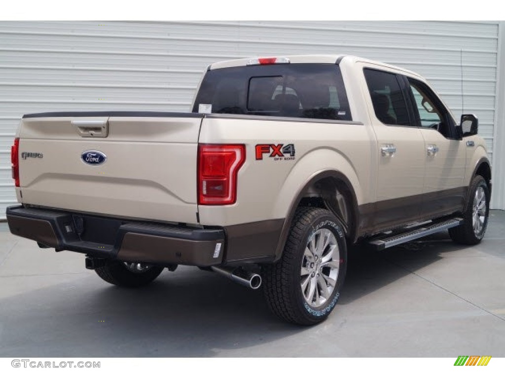 2017 F150 Lariat SuperCrew 4X4 - White Gold / Light Camel photo #6