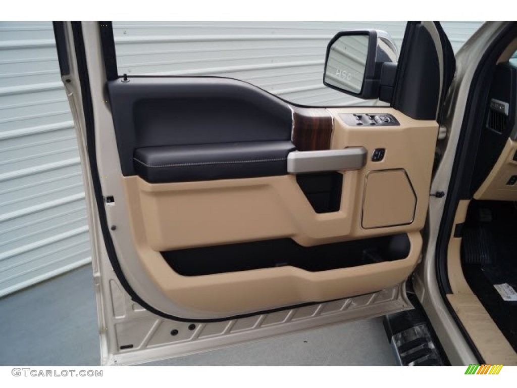 2017 F150 Lariat SuperCrew 4X4 - White Gold / Light Camel photo #10