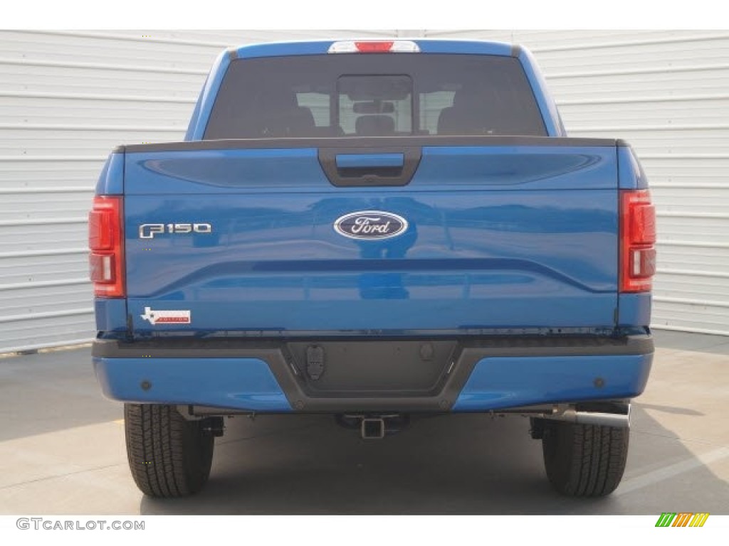 2017 F150 XLT SuperCrew 4x4 - Lightning Blue / Black photo #5