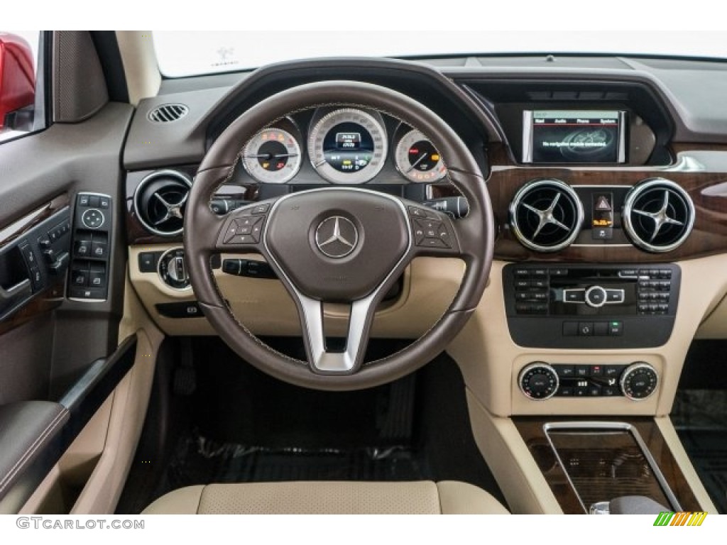2014 GLK 350 4Matic - Mars Red / Almond Beige/Mocha photo #4
