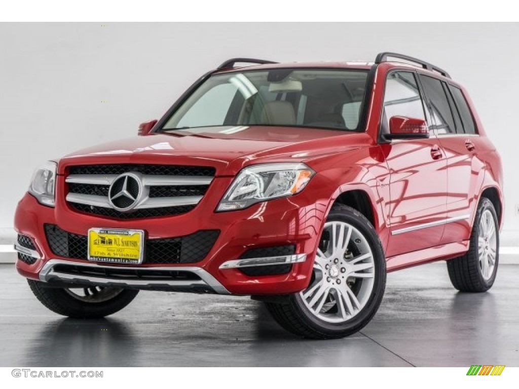 2014 GLK 350 4Matic - Mars Red / Almond Beige/Mocha photo #15