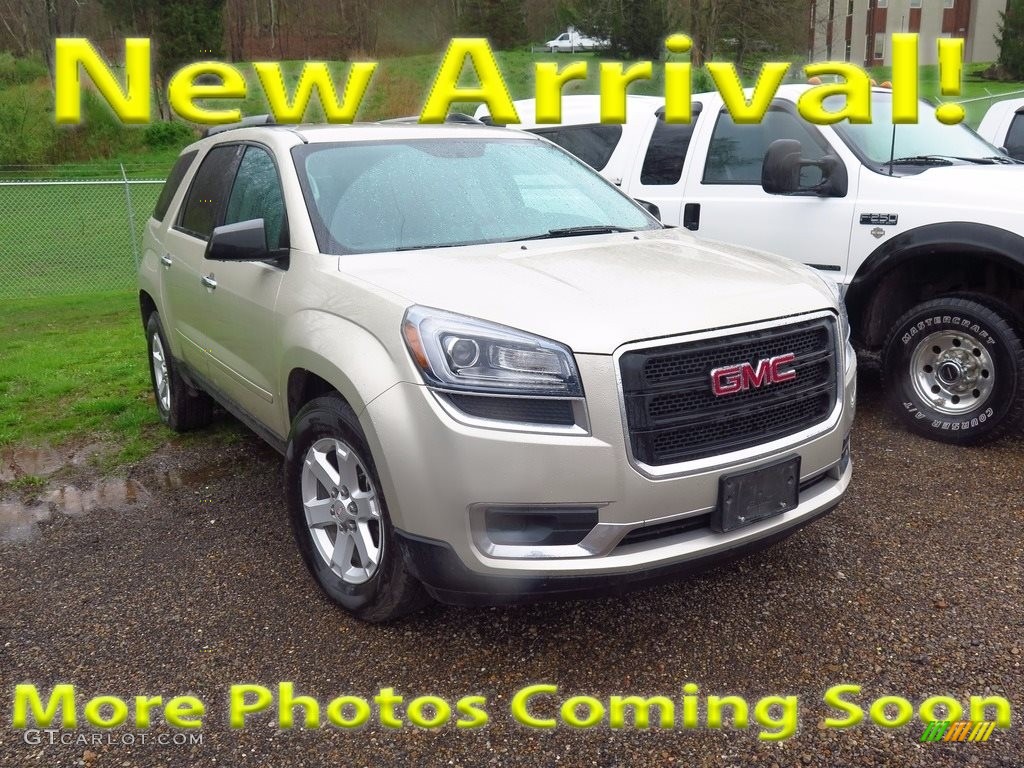 2013 Acadia SLE AWD - Champagne Silver Metallic / Ebony photo #1