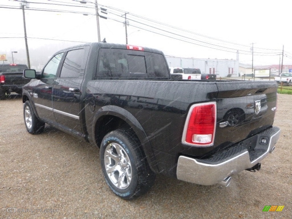 2017 1500 Laramie Crew Cab 4x4 - Black Forest Green Pearl / Black photo #4