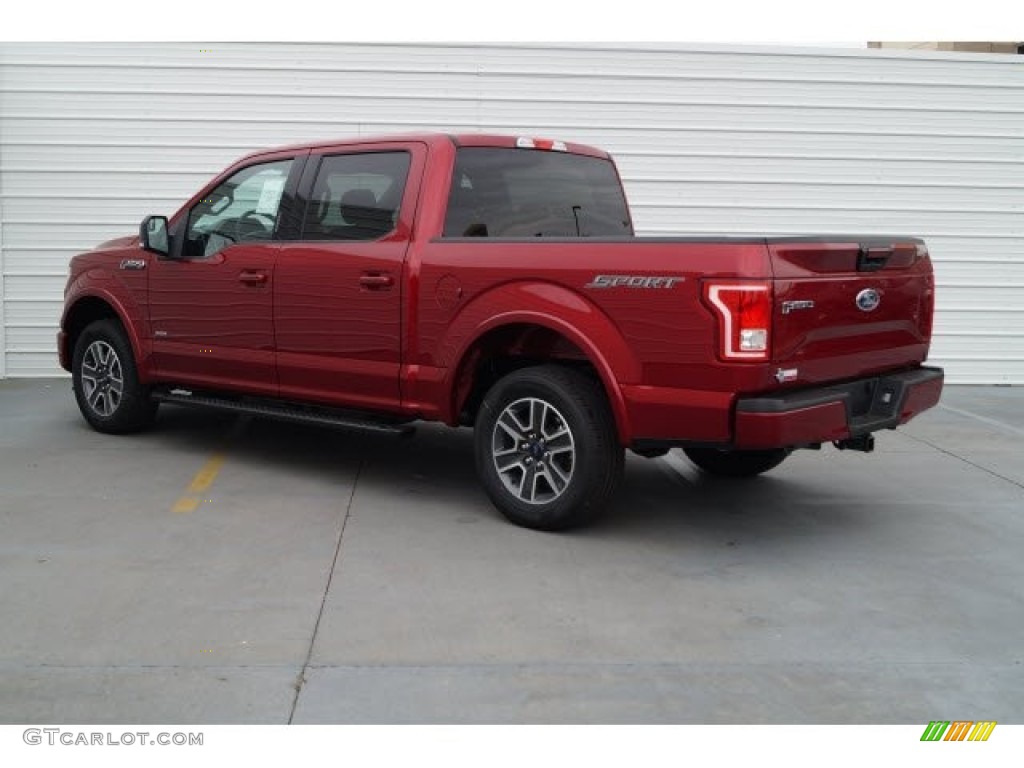 2017 F150 XLT SuperCrew - Ruby Red / Black photo #4