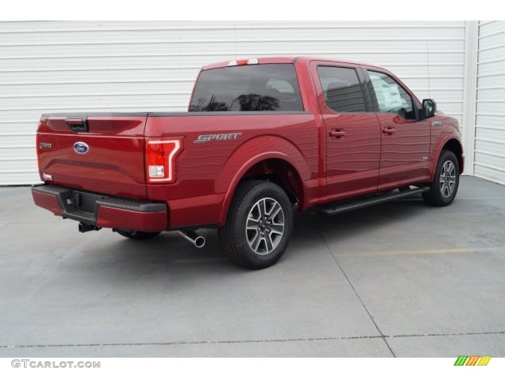 2017 F150 XLT SuperCrew - Ruby Red / Black photo #6