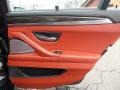 2015 BMW M5 Sakhir Orange/Black Interior Door Panel Photo