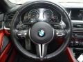 2015 BMW M5 Sakhir Orange/Black Interior Steering Wheel Photo