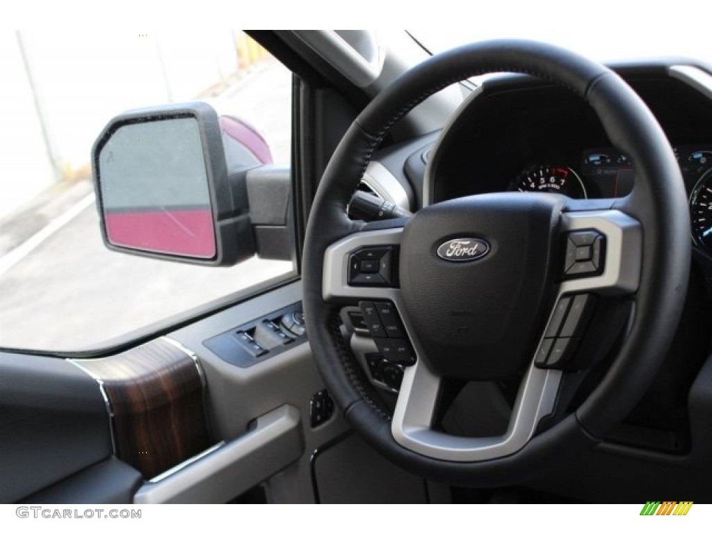 2017 F150 Lariat SuperCrew - Race Red / Earth Gray photo #26