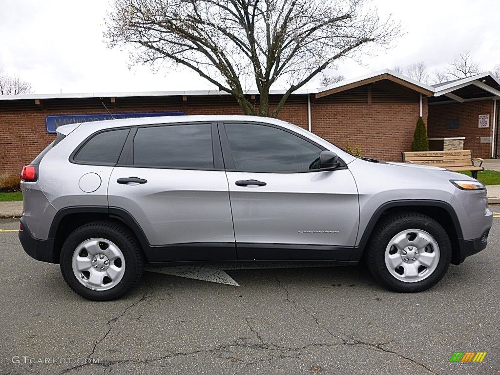 2014 Cherokee Sport 4x4 - Billet Silver Metallic / Iceland - Black/Iceland Gray photo #6