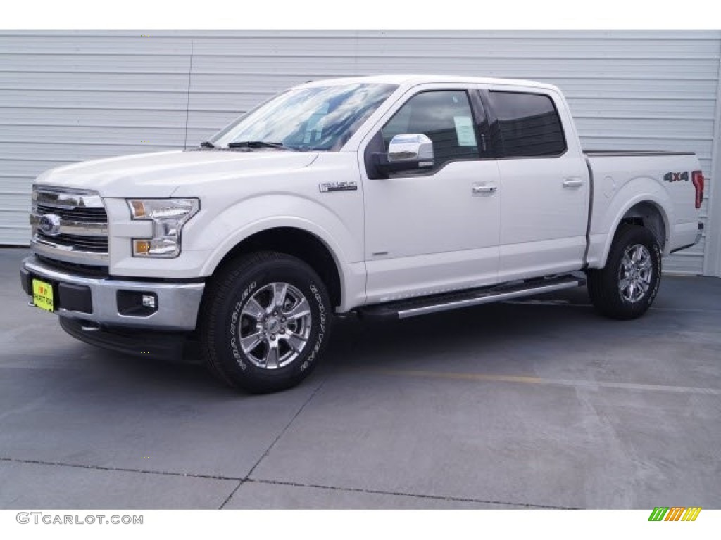 2017 F150 Lariat SuperCrew 4X4 - White Platinum / Black photo #3