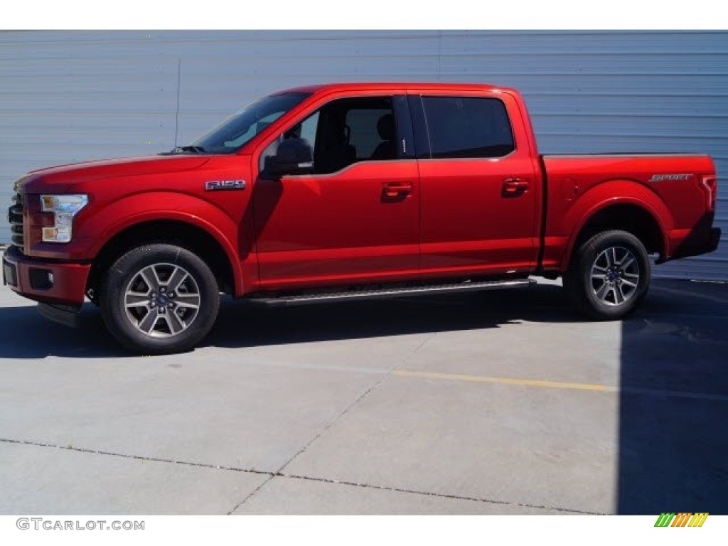 2017 F150 XLT SuperCrew - Ruby Red / Black photo #4