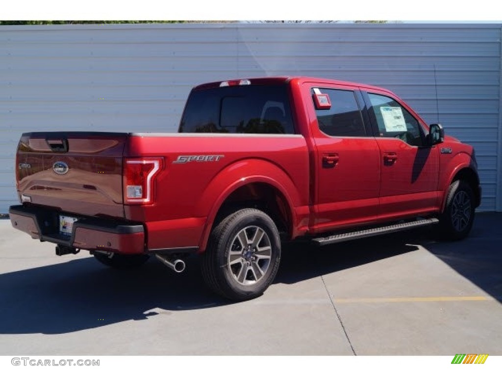 2017 F150 XLT SuperCrew - Ruby Red / Black photo #7