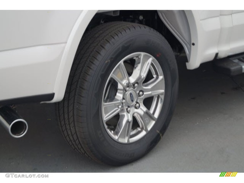 2017 F150 Lariat SuperCrew - White Platinum / Black photo #7