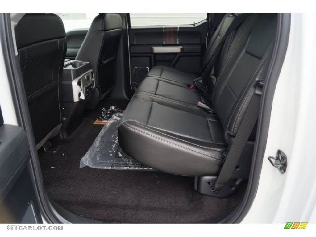2017 F150 Lariat SuperCrew - White Platinum / Black photo #11