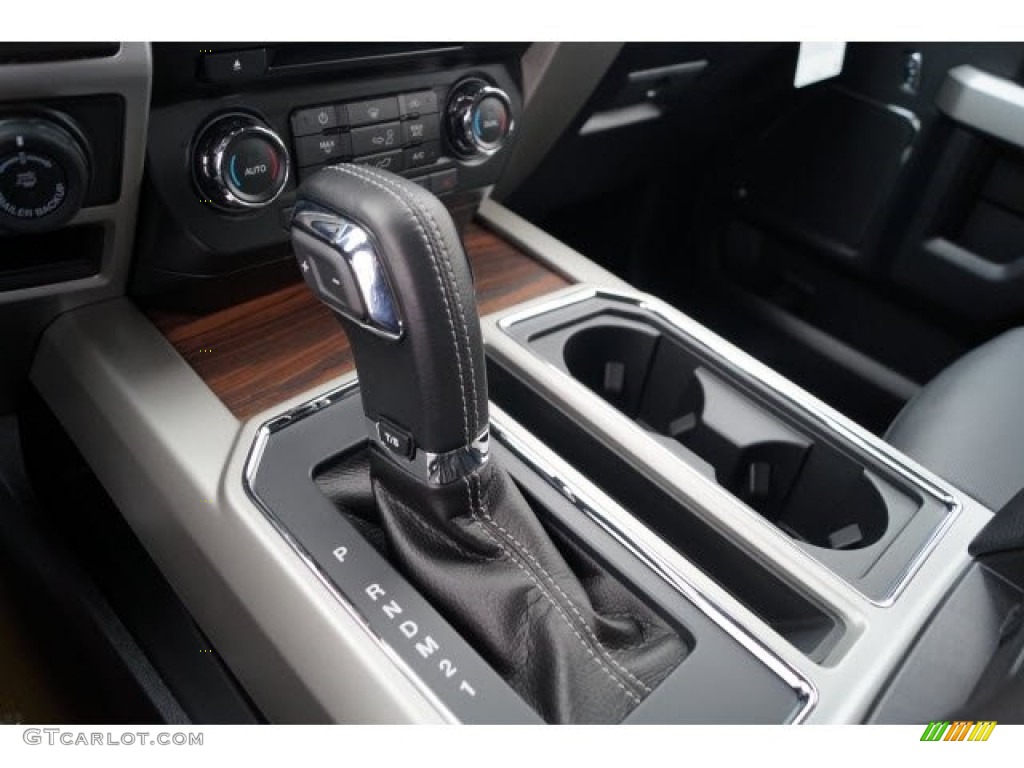 2017 F150 Lariat SuperCrew - White Platinum / Black photo #13