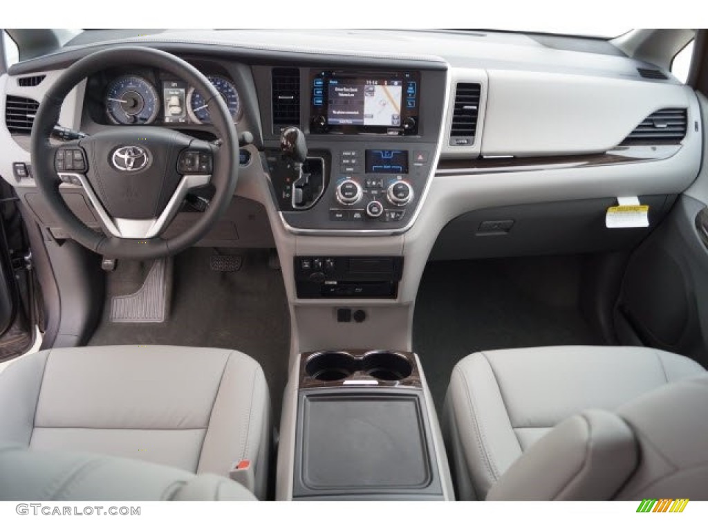 2017 Toyota Sienna XLE Ash Dashboard Photo #119737363