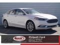 White Platinum 2017 Ford Fusion Platinum AWD