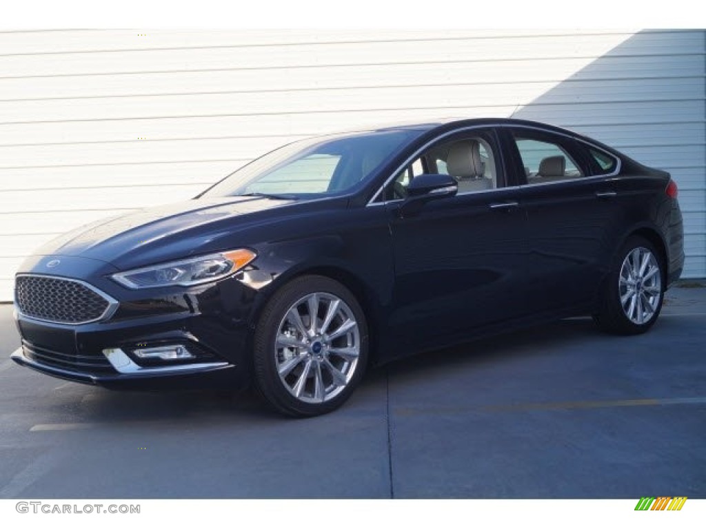 2017 Fusion Platinum AWD - Shadow Black / Medium Soft Ceramic photo #3