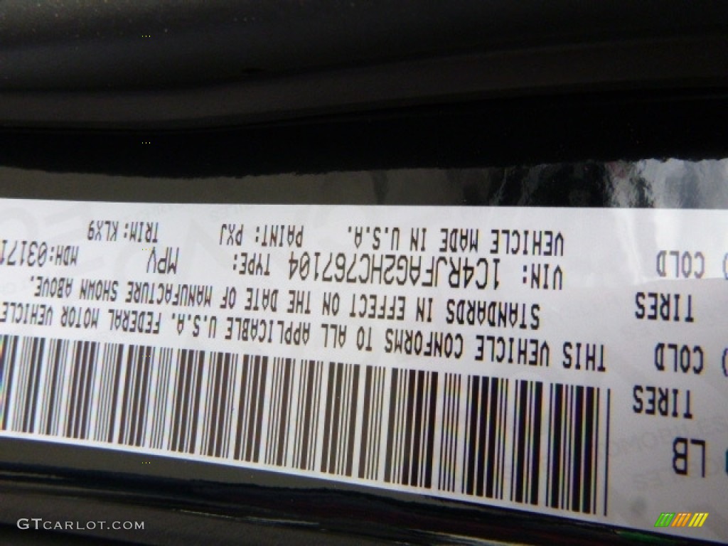 2017 Grand Cherokee Laredo 4x4 - Diamond Black Crystal Pearl / Black photo #14