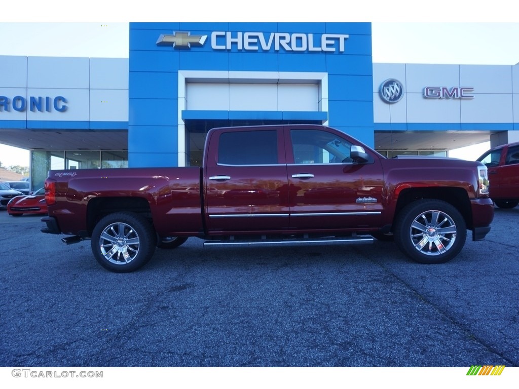 2017 Silverado 1500 High Country Crew Cab 4x4 - Siren Red Tintcoat / High Country Saddle photo #8