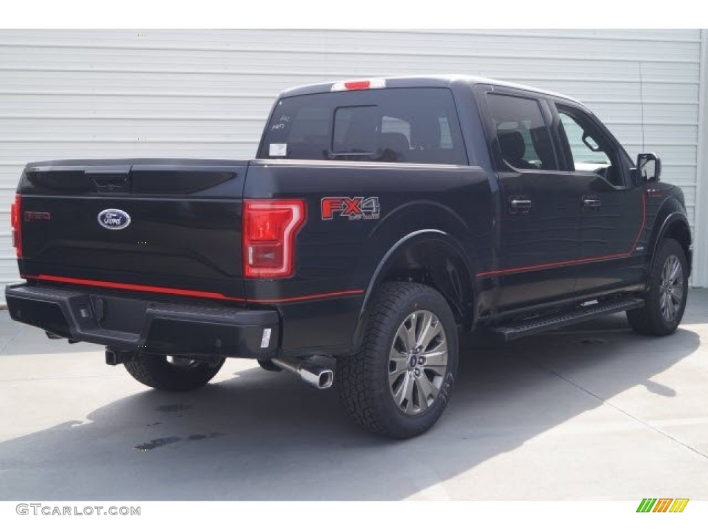 2017 F150 Lariat SuperCrew 4X4 - Shadow Black / Black Special Edition Package photo #6
