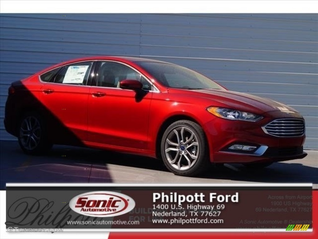 2017 Fusion SE - Ruby Red / Ebony photo #1