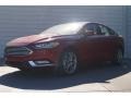 2017 Ruby Red Ford Fusion SE  photo #3