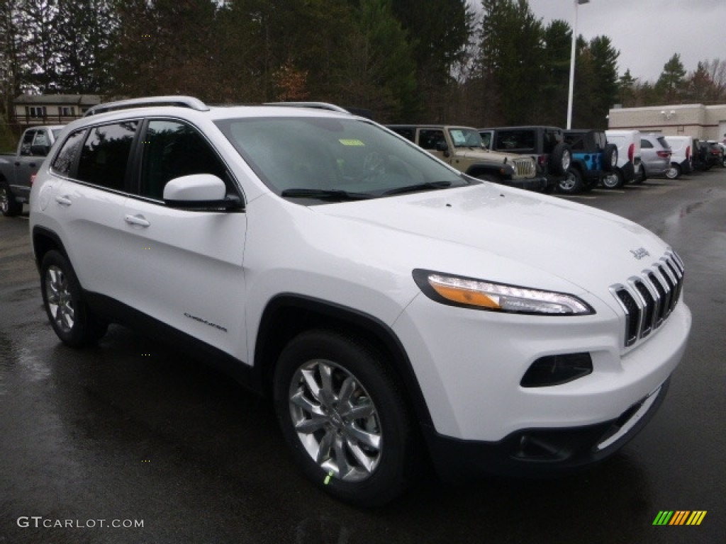 Bright White 2017 Jeep Cherokee Limited 4x4 Exterior Photo #119740951