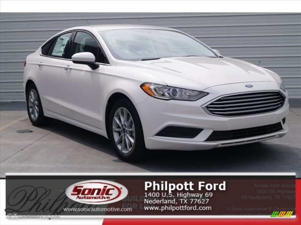 2017 Fusion SE - White Platinum / Ebony photo #1