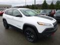 2017 Bright White Jeep Cherokee Trailhawk 4x4  photo #11