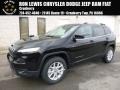 2017 Diamond Black Crystal Pearl Jeep Cherokee Latitude 4x4  photo #1