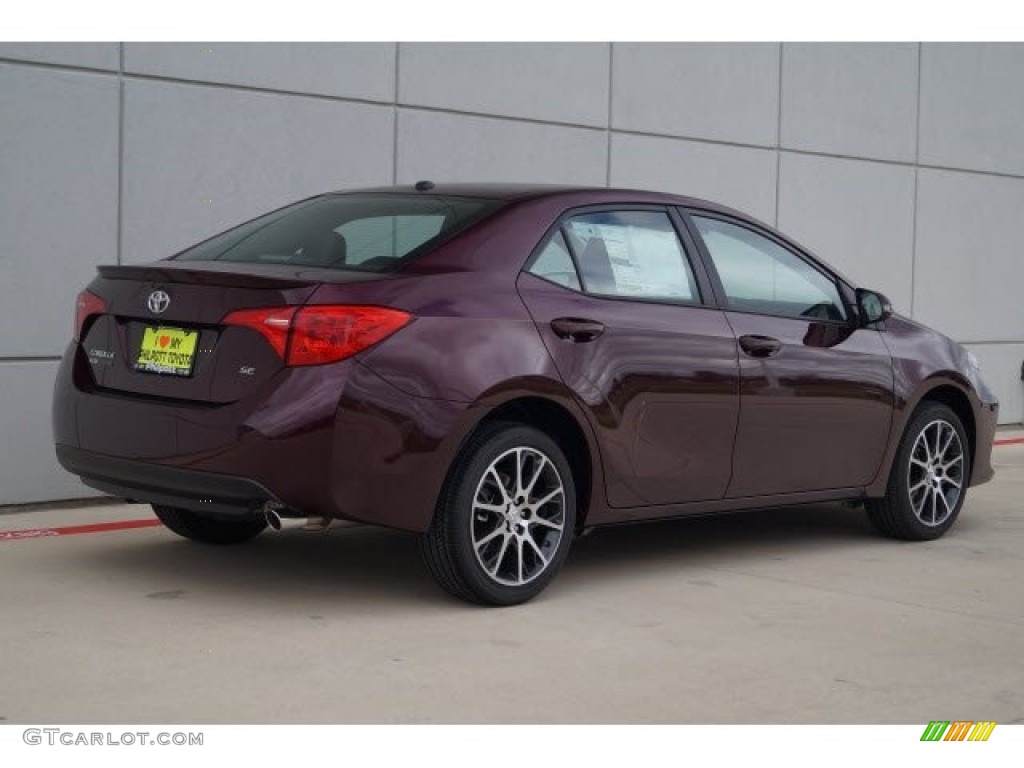 2017 Corolla 50th Anniversary Special Edition - Black Cherry Pearl / 50th Anniversary Black/Black Cherry Stitching photo #3