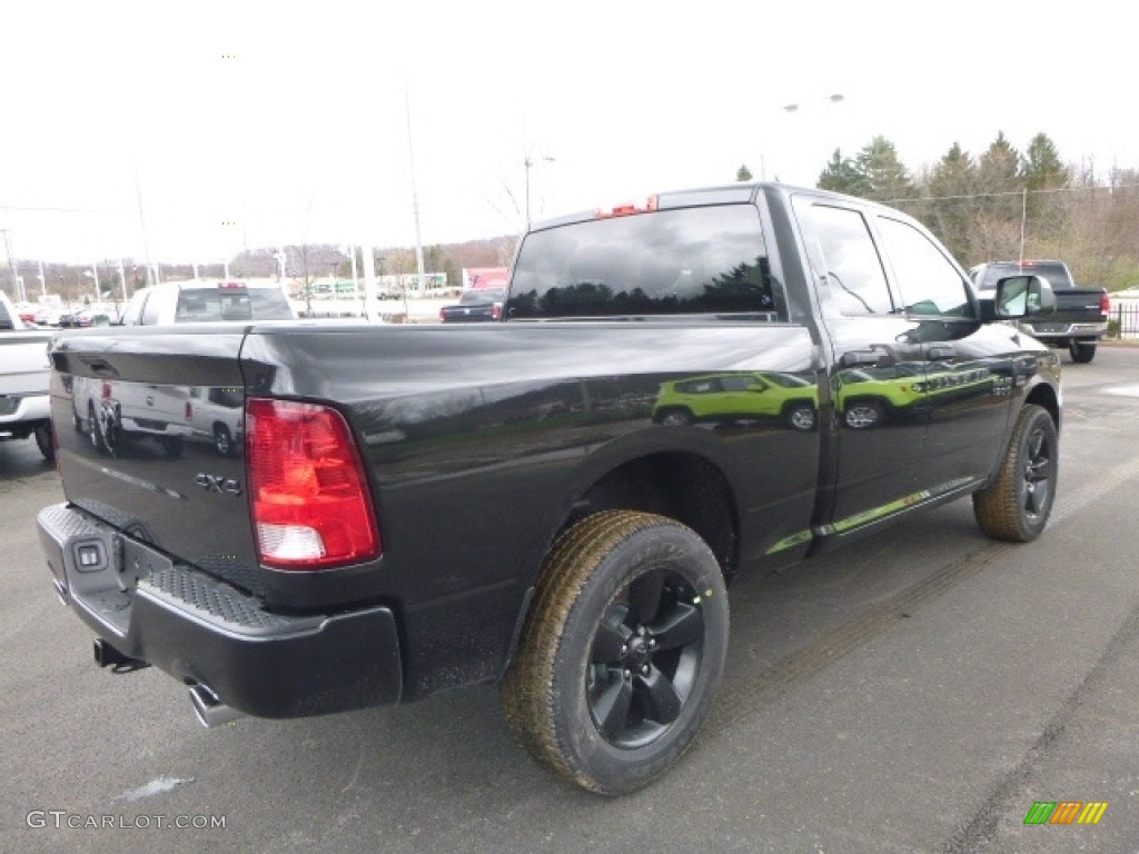 2017 1500 Express Quad Cab 4x4 - Brilliant Black Crystal Pearl / Black/Diesel Gray photo #6