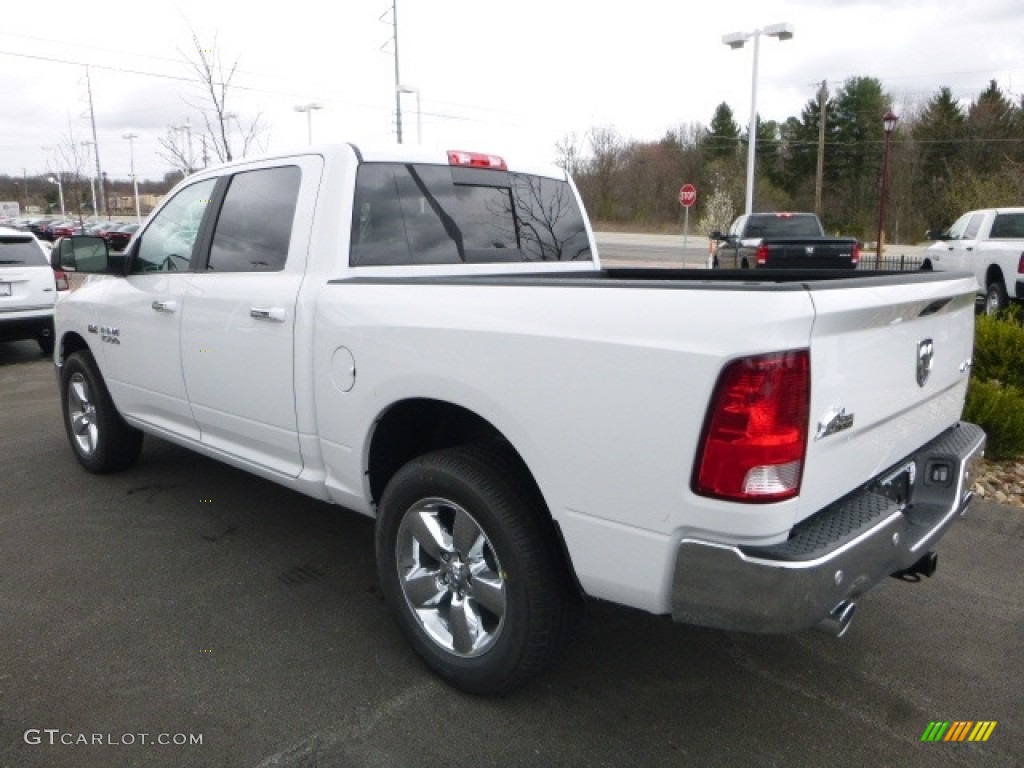 2017 1500 Big Horn Crew Cab 4x4 - Bright White / Black/Diesel Gray photo #6