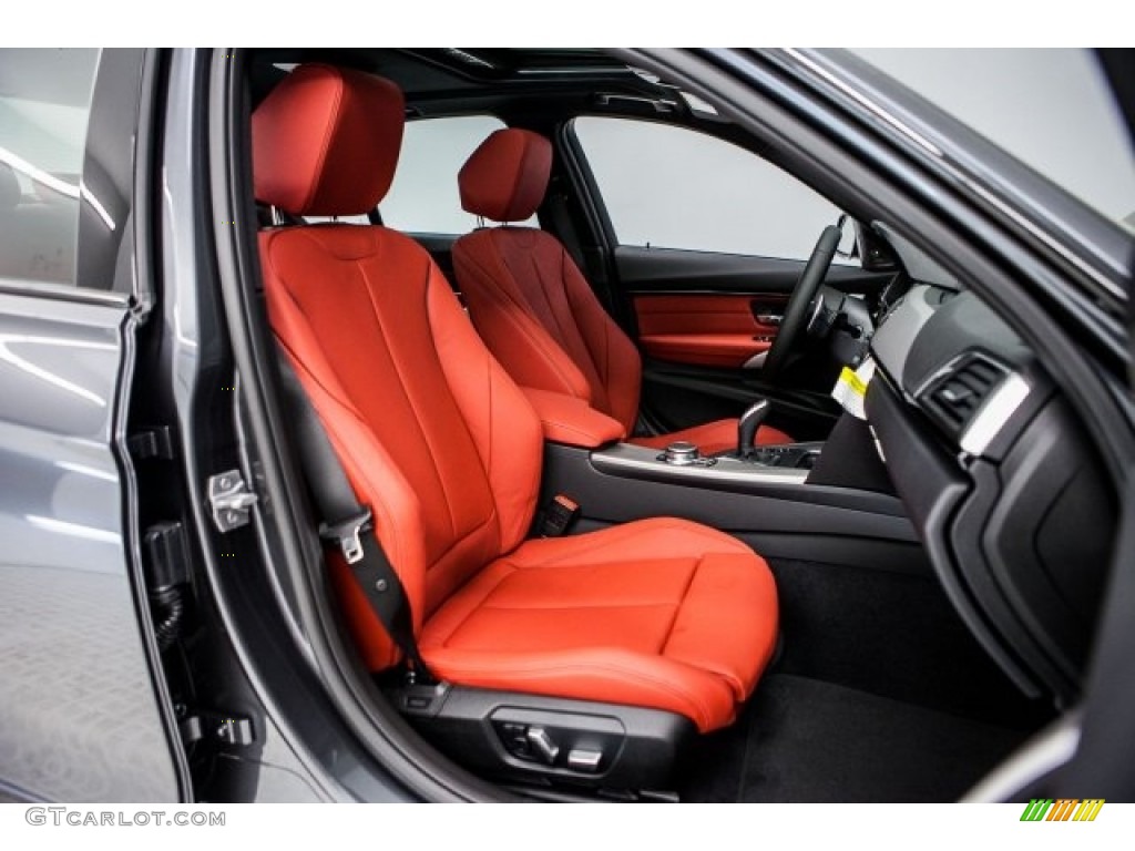 Coral Red Interior 2017 BMW 3 Series 340i Sedan Photo #119745682