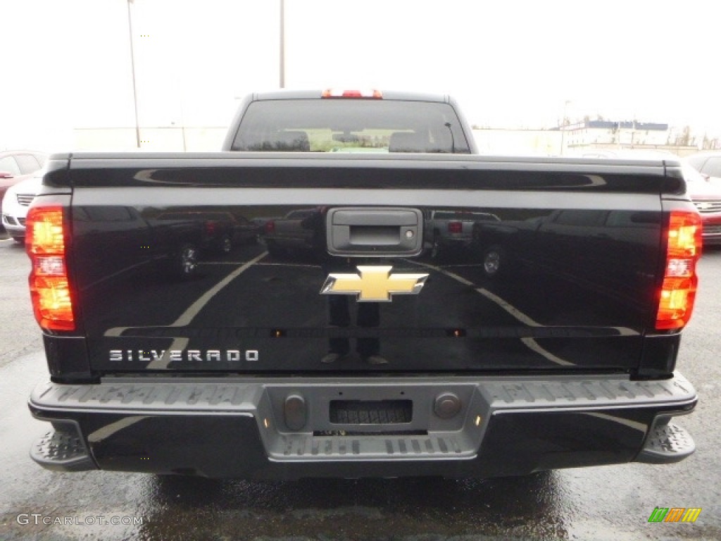 2017 Silverado 1500 Custom Double Cab 4x4 - Black / Dark Ash/Jet Black photo #4