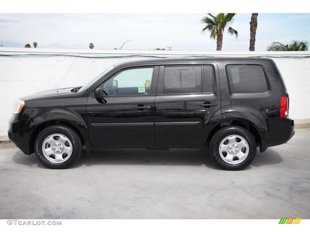 2015 Pilot LX - Crystal Black Pearl / Gray photo #8